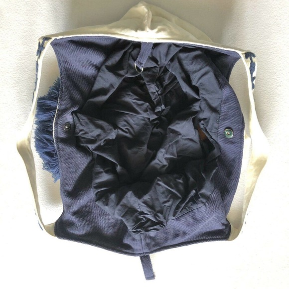 America & Beyond Blue Floral Embroidered Tote - Picture 10 of 12